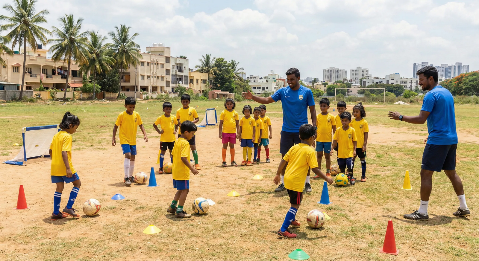 ESSB football training for kids